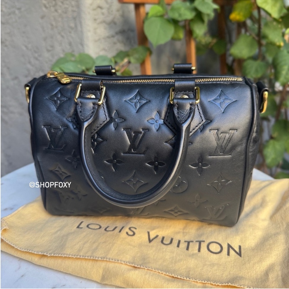 Louis Vuitton Monogram Bubblegram Empreinte Speedy 22 Bandouliere